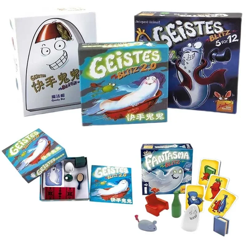 Trò chơi Bo mạch Ma quái Doo Geistes Blitz 1 2 3 4 Ghost Blitz Set dành cho bữa tiệc gia đình Vui nhộn trong nhà