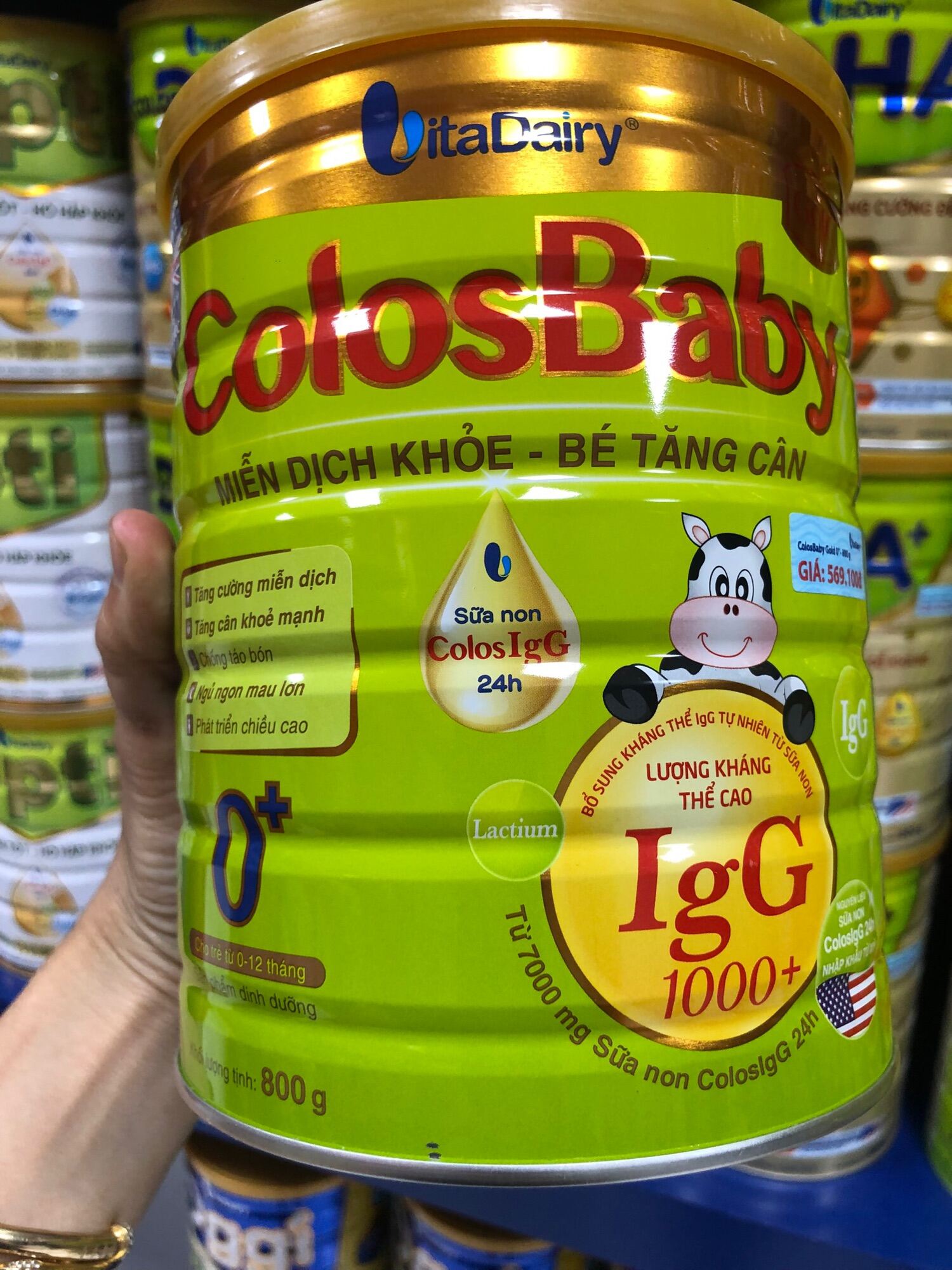 Sữa ColosBaby Gold 0+ 800g  Hsd 10 2024 - Quét mã tích xu đầy đủ