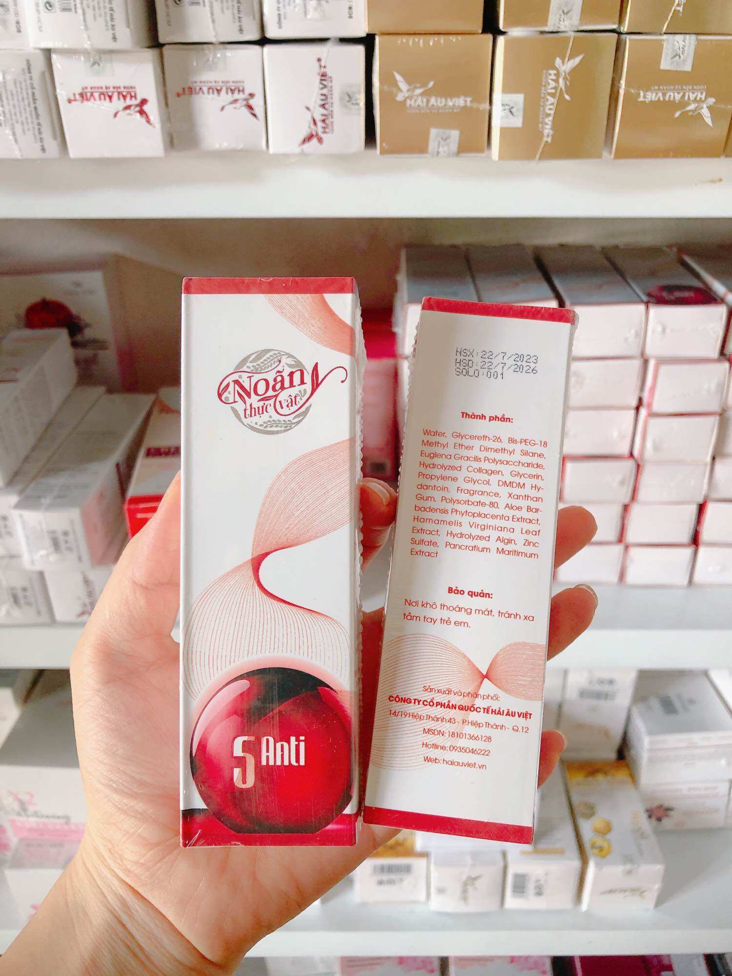 Combo Noãn thực vật và kem face napoli 20gr