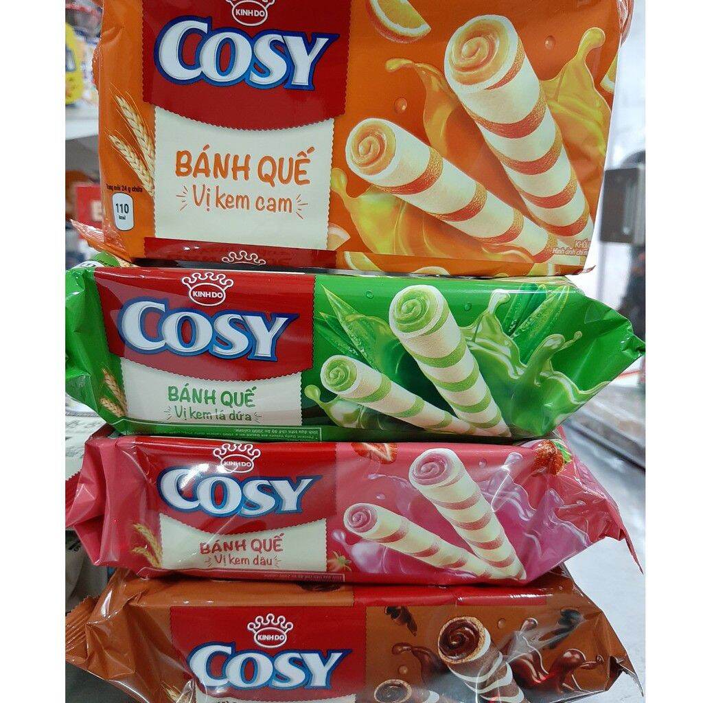 Combo 5 gói bánh quế Cosy 132gr mix đủ vị