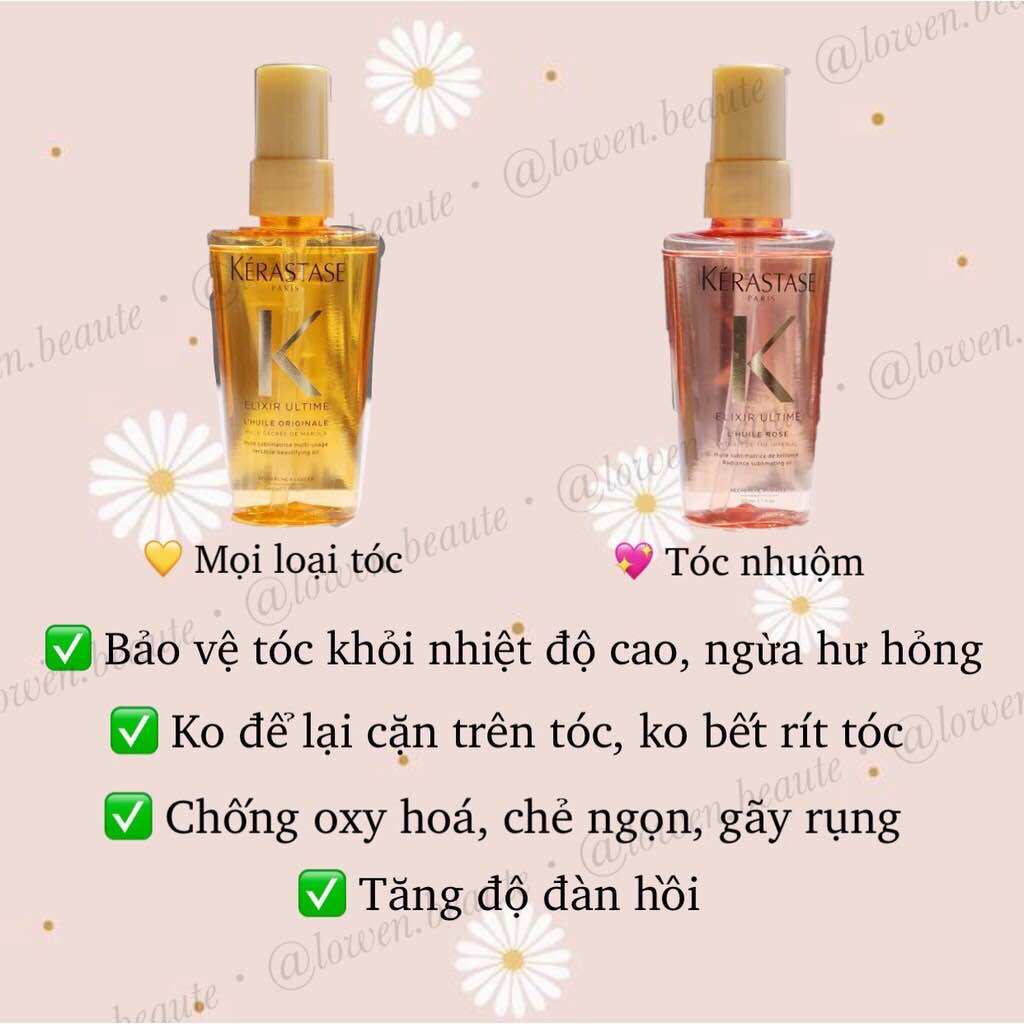 Tinh dầu dưỡng tóc Kerastase Elixir Ultime ORIGINAL 30ml