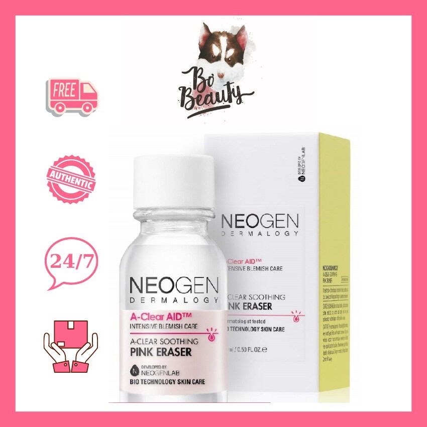 [FREESHIP]Chấm Mụn Neogen A-clear Soothing Pink Eraser 15ml Xẹp Mụn Giảm Xưng Đỏ Không Gây Kích Ứng 15ml Bơ_Beauty