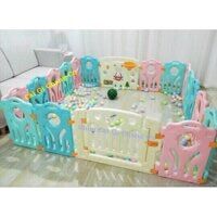 QUÂY CŨI NHỰA CHO BÉ LOẠI 14 MIẾNG (12+2) KÍCH THƯƠC 1M5 * 1M8