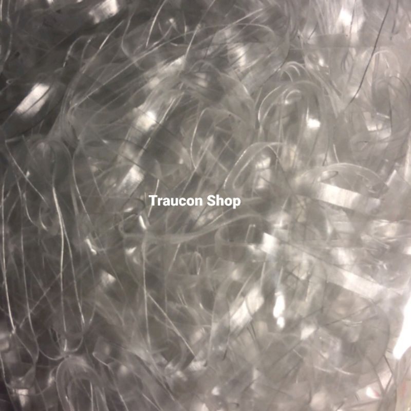 200g dây thun buộc tóc trong suốt thời trang