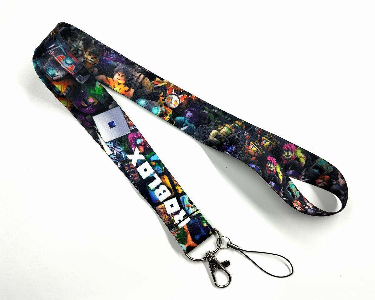 Roblox Game Cartoon Anime Card Holder Lanyard Work ID Card Neck Strap Digital Accessories Mobile Pho