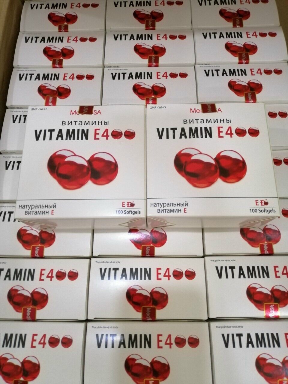 Viên uống đẹp da Vitamin E400 E Đỏ - Hộp 100 viên