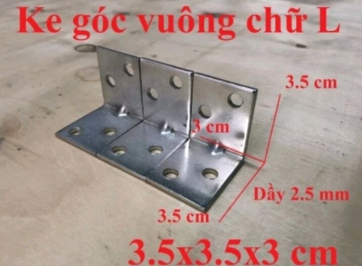 Giá rẻ nhất. ke góc vuông chữ l bản rộng 3cm.bát góc sắt