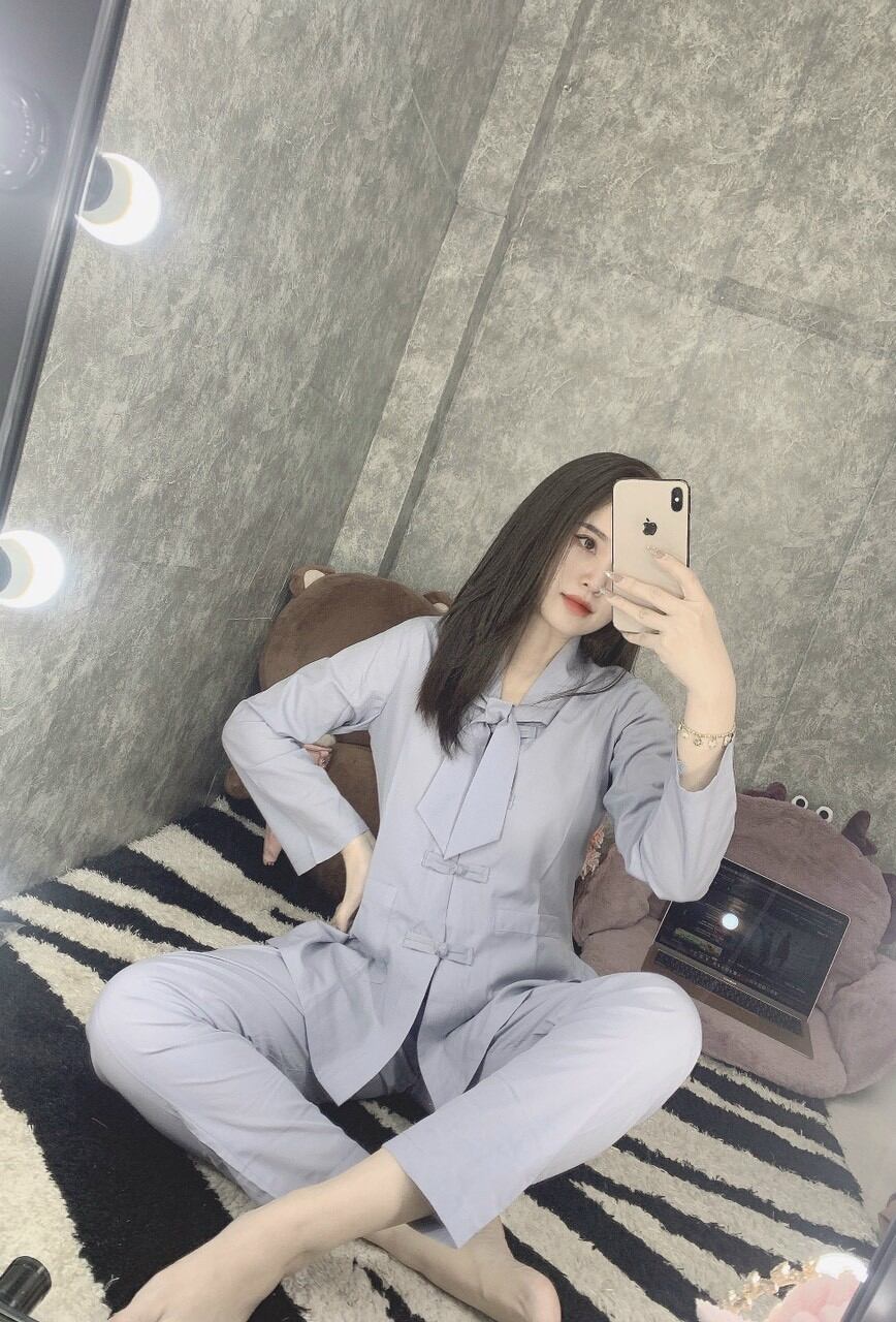 Đồ lam đi chùa mẫu La hán nơ
