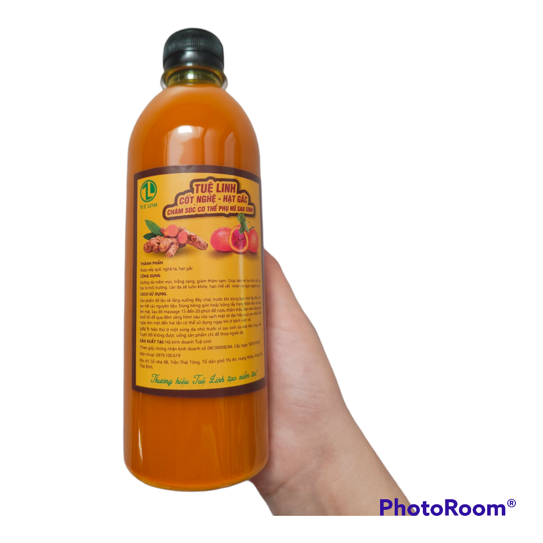 500ml Cốt nghệ hạt gấc dành cho da mặt