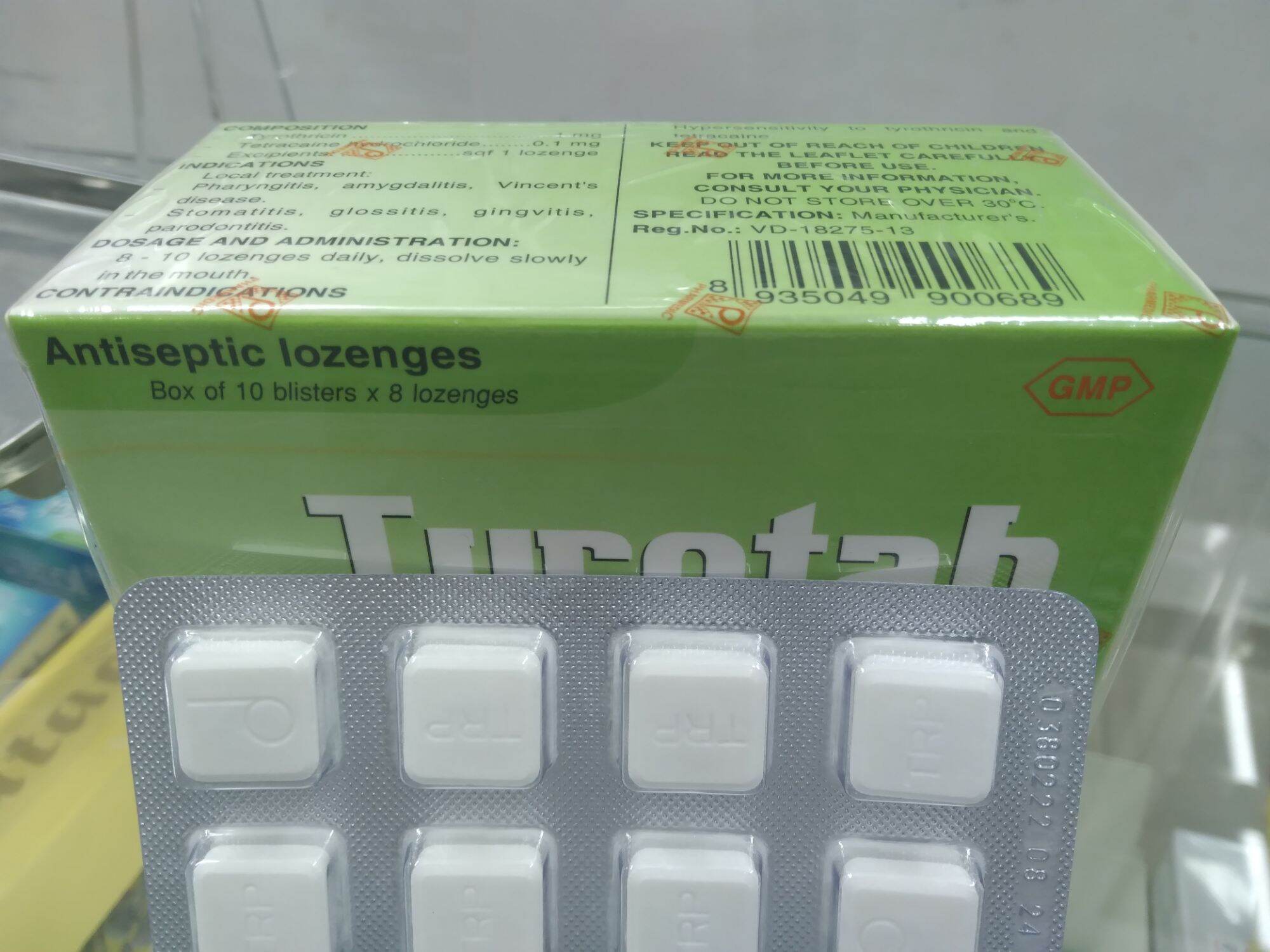 Viên ngậm Tyrotab Hộp 80 viên