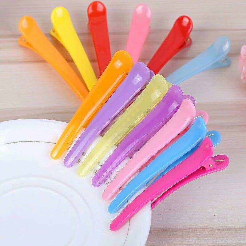 HCM - Kẹp tóc bấm mỏ vịt màu Pastel Hàn quốc
