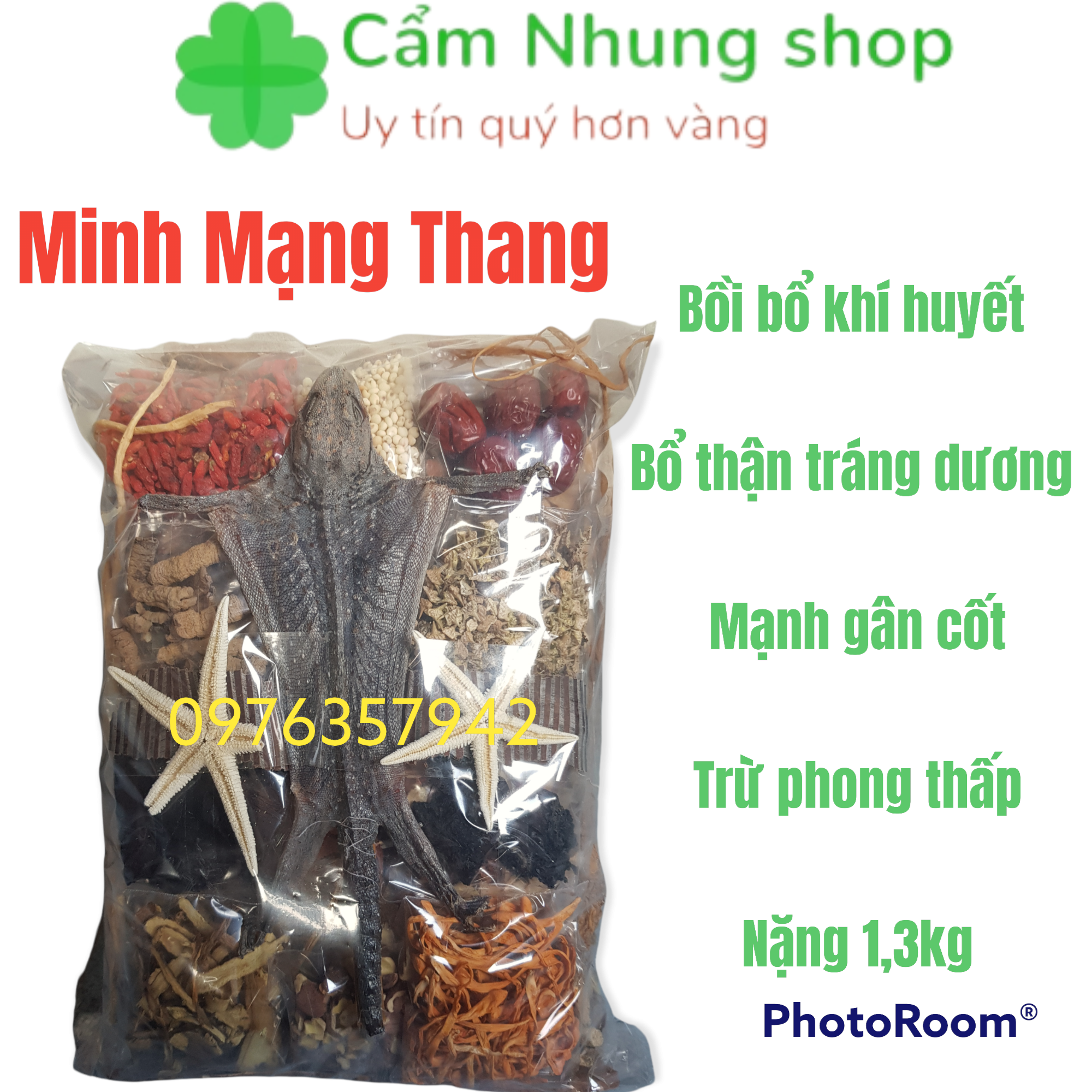 1 gói minh mạng thang 1,3kg thơm , đủ vị