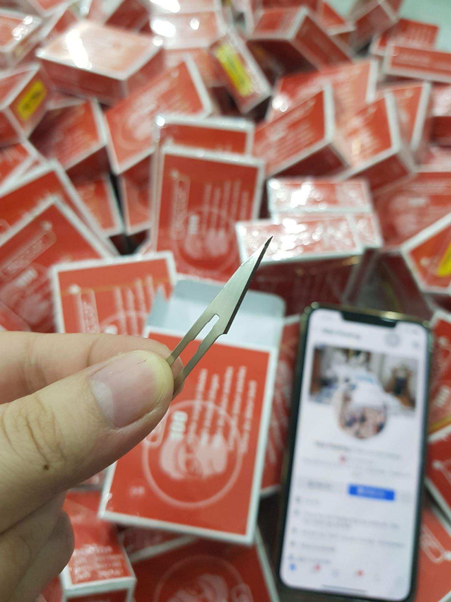 DAO MỔ DOCTOR SỐ 11 dùng trong tiểu phẫu y tế, lễ lấy mụn, Dao lấy mụn, Dao rạch mụn số 11, dao nặn mụn