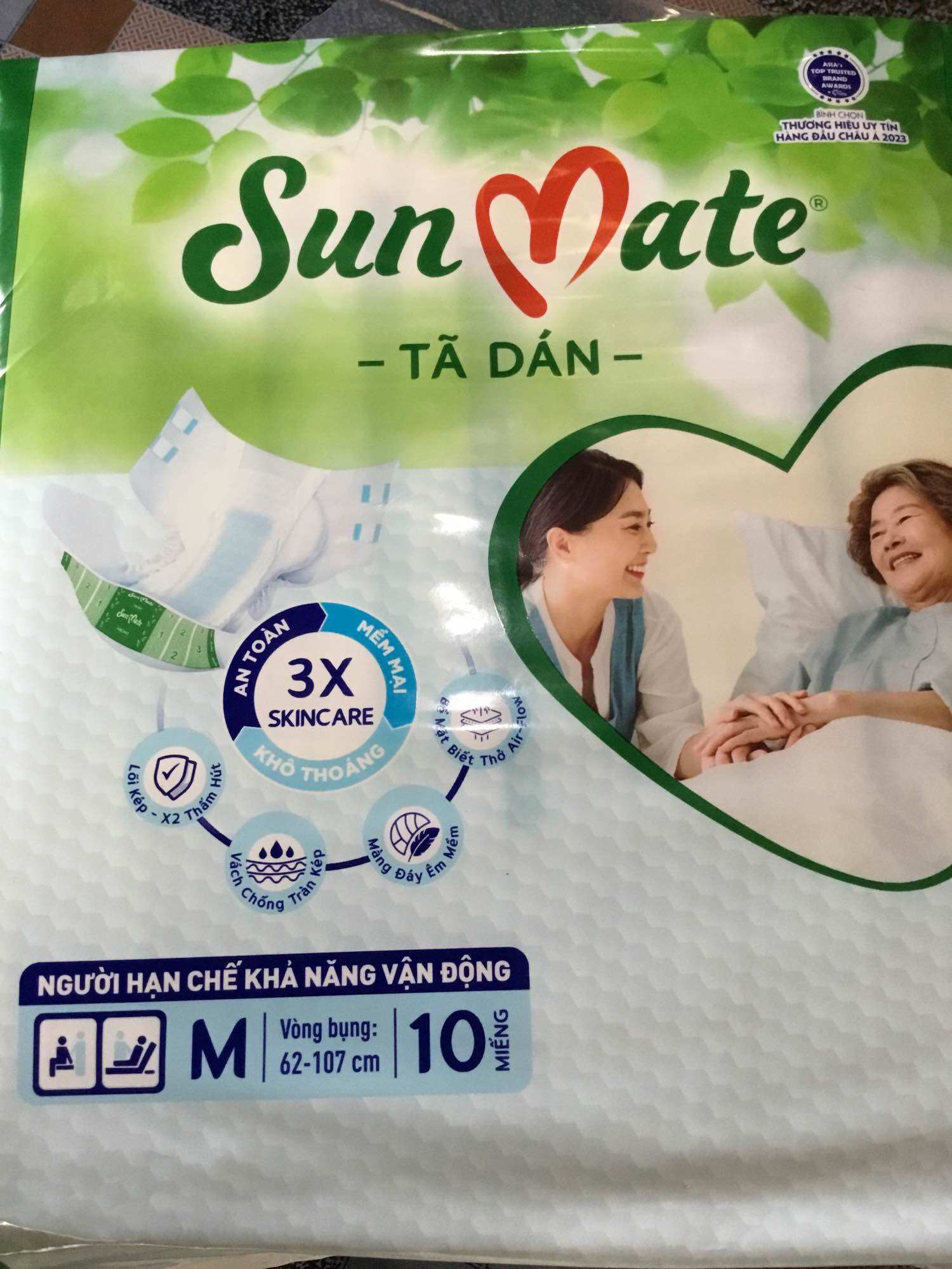Combo 4 Gói tã dán Sunmate M10 - Tã người lớn Sunmate - Date luôn mới