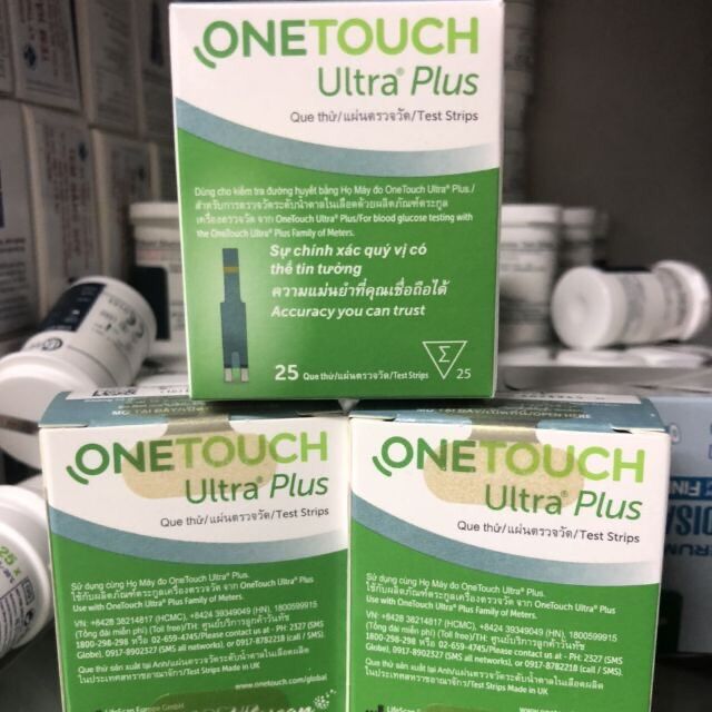 Que thử đường huyết OneTouch Ultra Plus 25 que