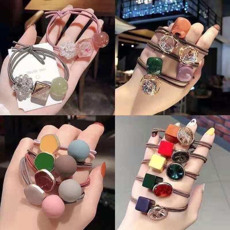 Set 20 cột tóc mix lộn xộn