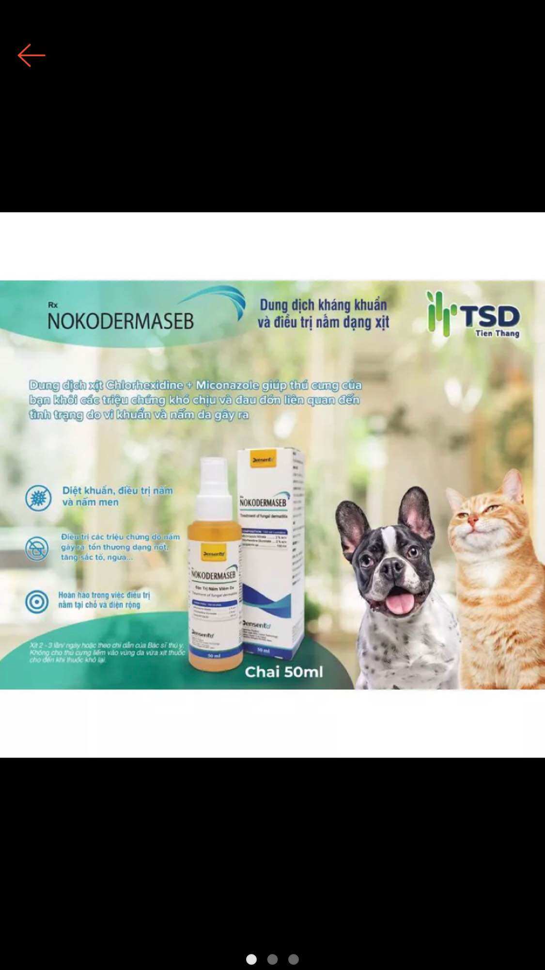 NOKODERMASEB | dung dịch kháng khuẩn và  nấm dạng xịt