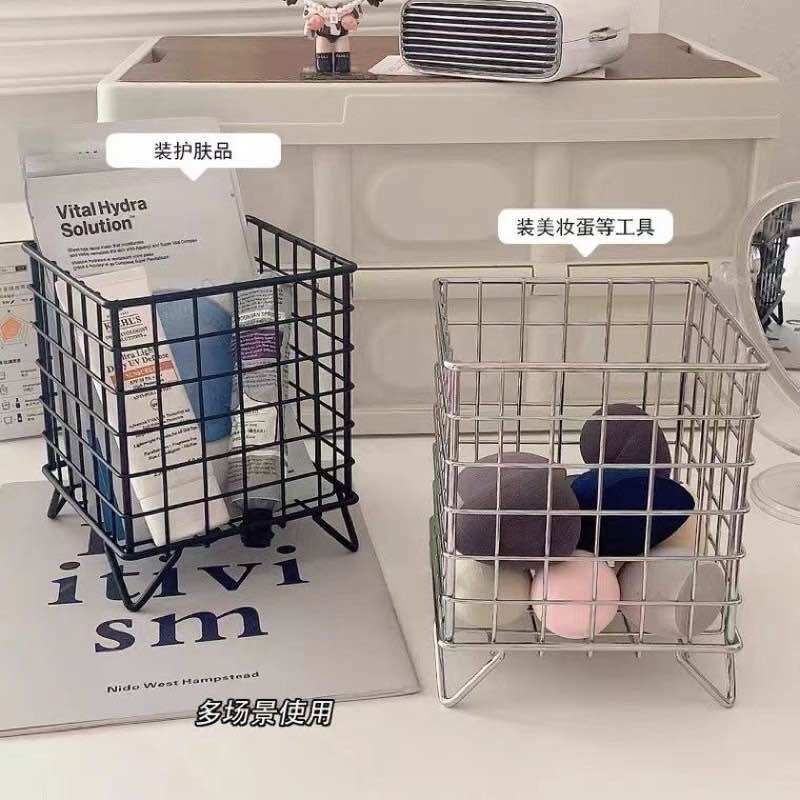 Giỏ lưới sắt không gỉ đựng đồ để bàn cá nhân