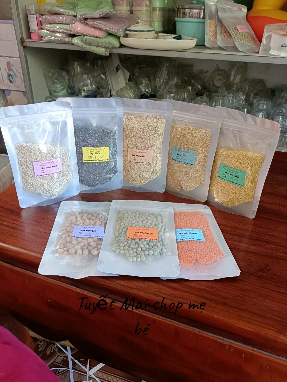 Hạt ăn dặm hữu cơ cho bé tách lẻ 100g