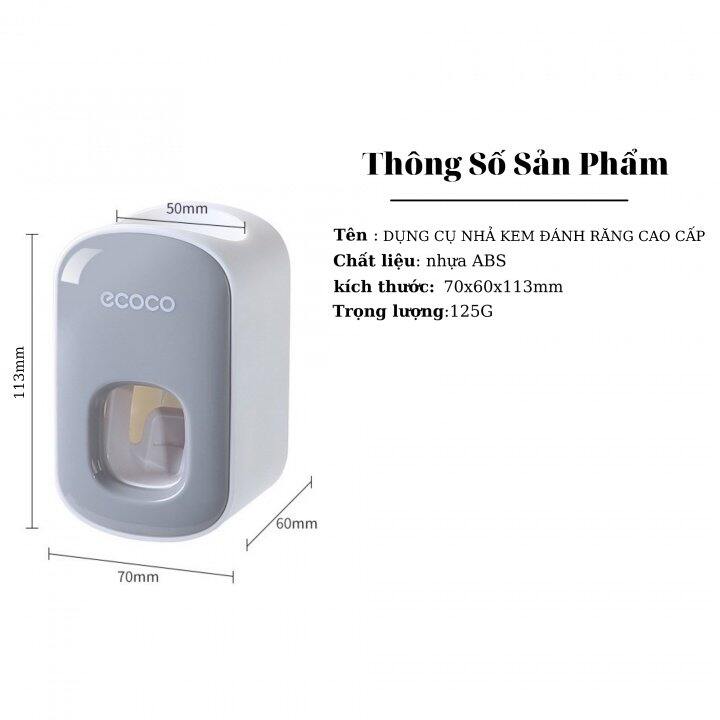 DỤNG CỤ NHẢ KEM ĐÁNH RĂNG ECOCO CAO CẤP
