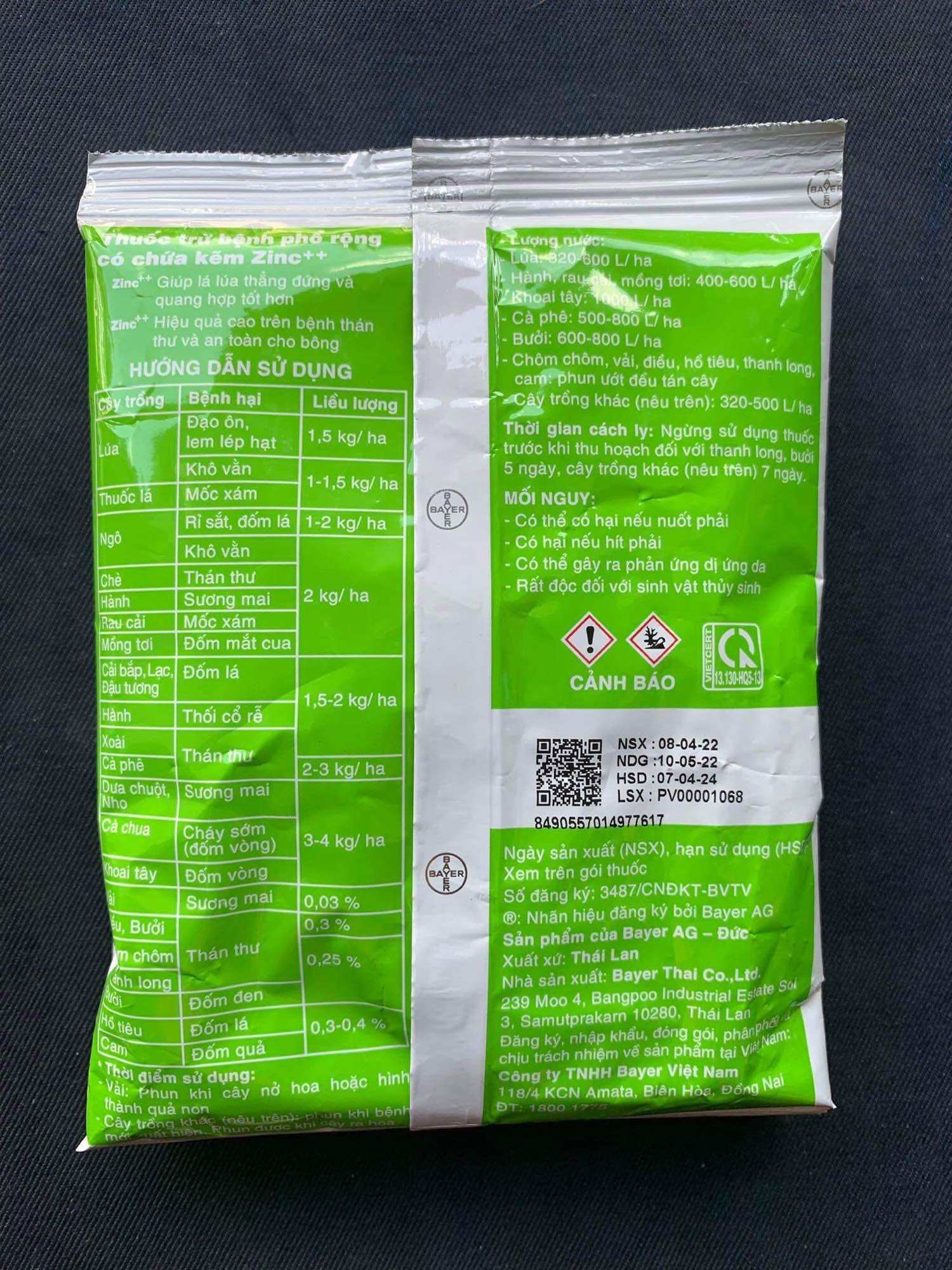 Thuốc trị nấm bệnh Antracol