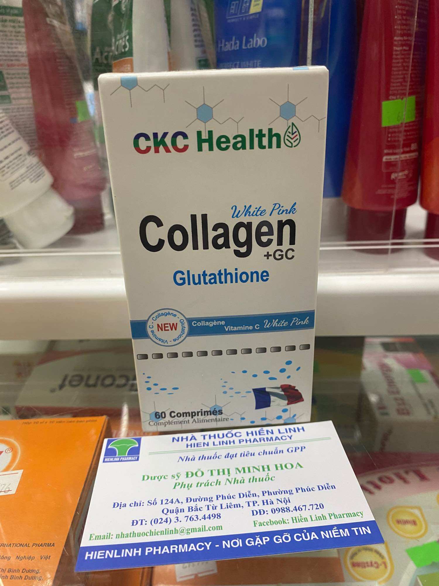 Viên uống Collagen, glutathion ( Pháp)