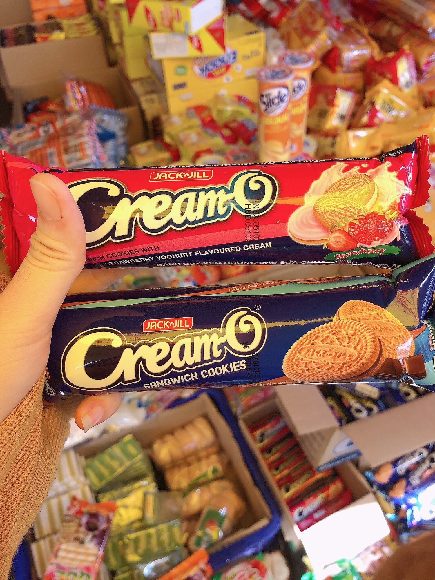 Combo 5 gói bánh quy creamO 87gr
