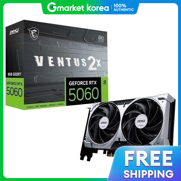 MSI | Msi Rtx 5060 Ventus 2X Oc 8Gb Gddr7 Graphics Card Gaming Gpu HDMI Dp Upgrade Your Pc Today Giá 10,366,300 Đồng*Miễn phí vận chuyển