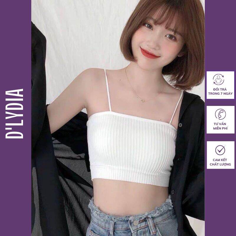 Áo bra quây croptop nữ 2 dây cá tính gợi cảm d'lydia al04