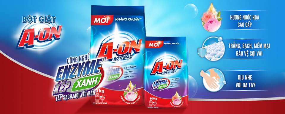 Bột giặt A-on 400g