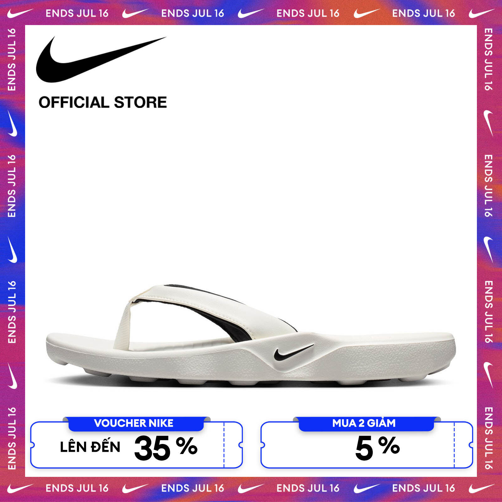 [15-16.07 | VOUCHER ĐẾN 35% + MUA 2 GIẢM 5%] Dép xỏ ngón Nữ Nike Marina Women's Slides - SAIL