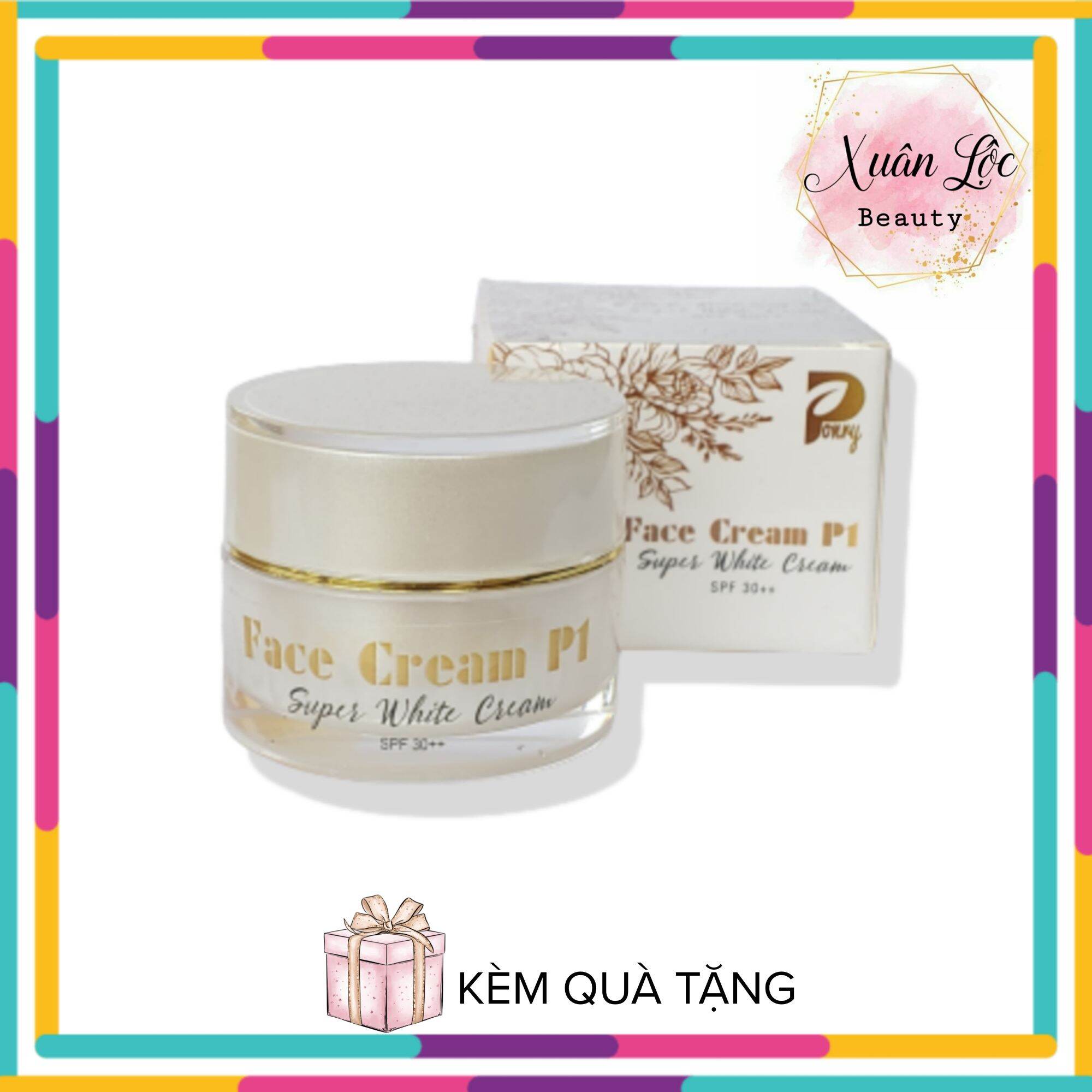 Face Cream P1 Ponry dưỡng trắng da 5g Xuân Lộc Beauty kèm quà tặng