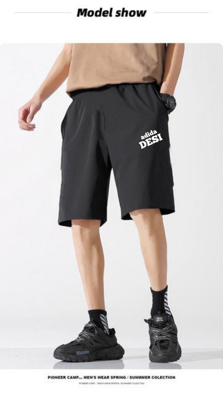 Có bigsize - Quần short nam unisex thể thao, quần đùi nam mặc nhà vải dù dãn cực mát