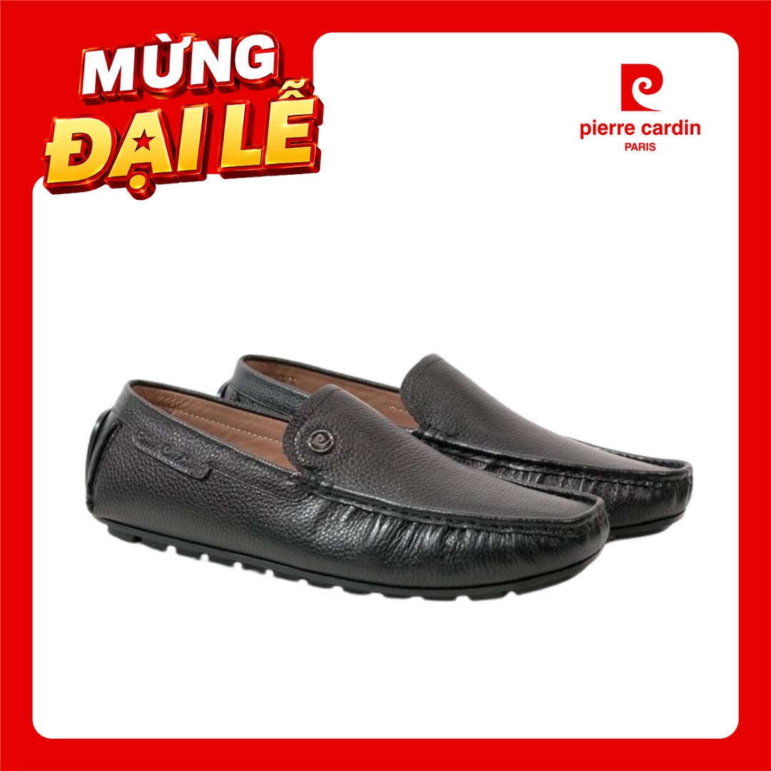 Giày Mọi Nam Da Bò Thật Dập Vân Pierre Cardin 533
