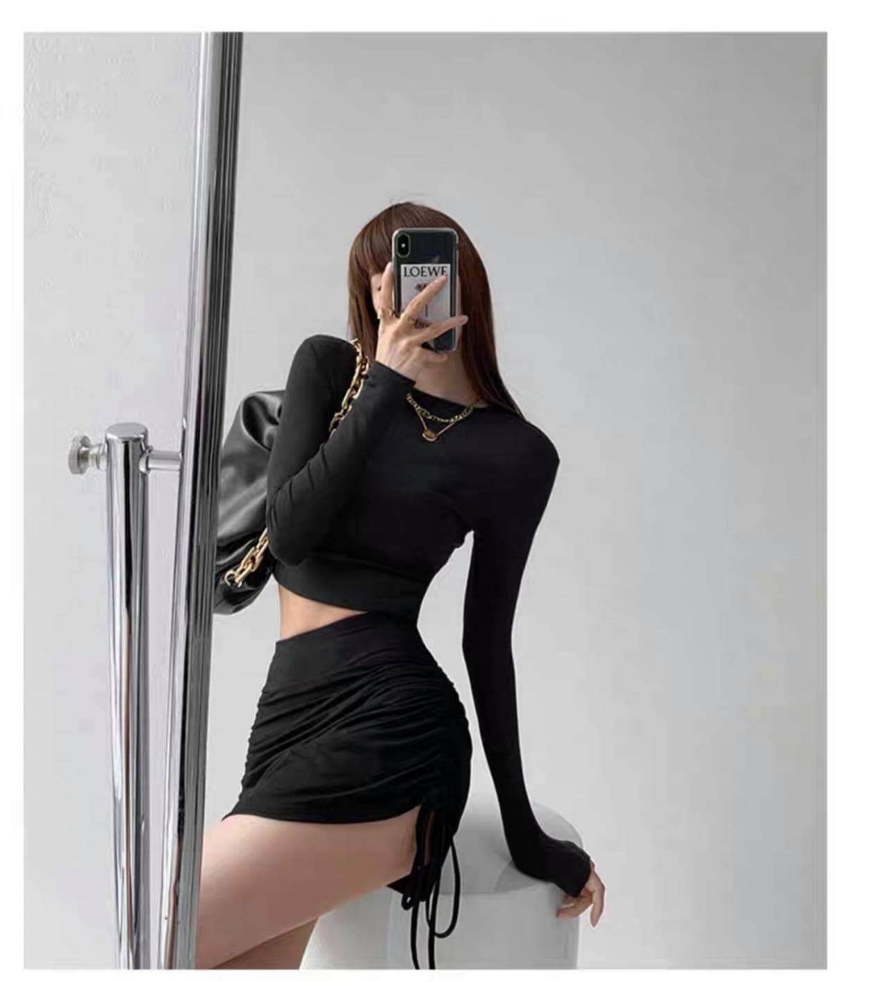 CHÂN VÁY NGẮN RÚT DÂY SIÊU HÓT