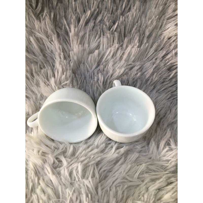 Chung Uống Trà, Tách Trà Trắng, Tách Sứ Men Sứ Trắng, Sáng, Bóng, Dễ Vệ Sinh MTA-MART2