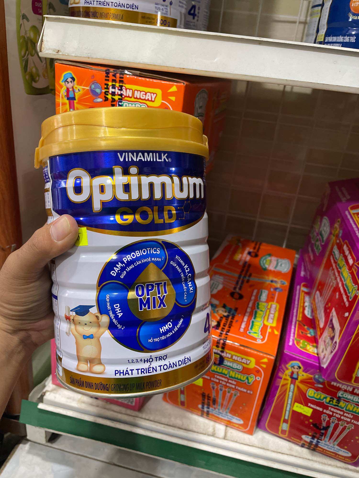 Sữa bột Optimum Gold 4 mẫu mới 850gr