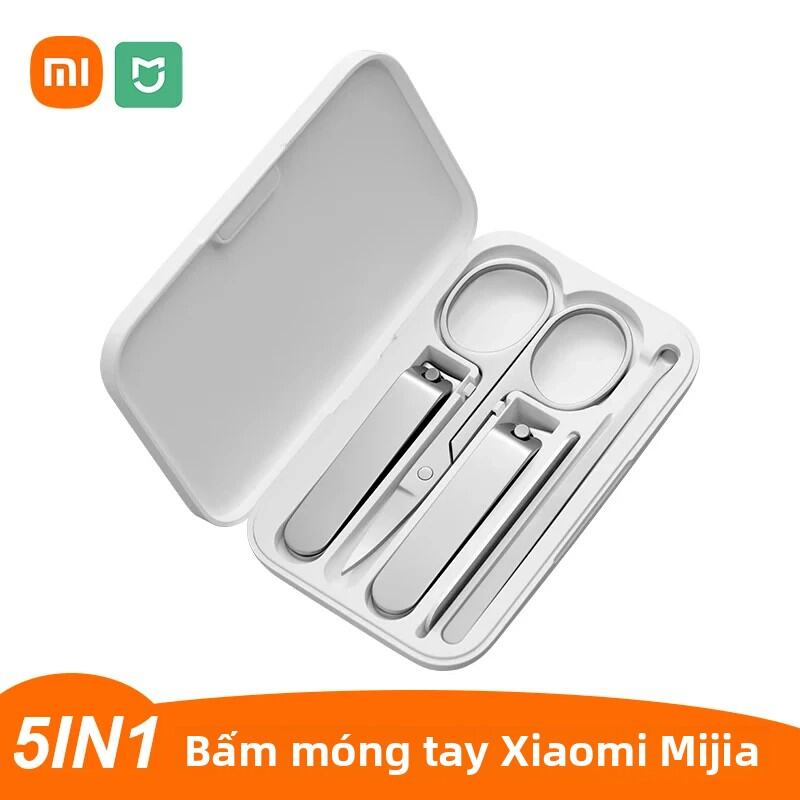 Xiaomi Mijia 5 Trong 1 Cắt Móng Tay Bộ Dụng Cụ Thép Carbon Chăm Sóc Móng Chân Earpick Dũa Móng Tay Làm Đẹp Chuyên Nghiệp Tông Đơ & Cắt