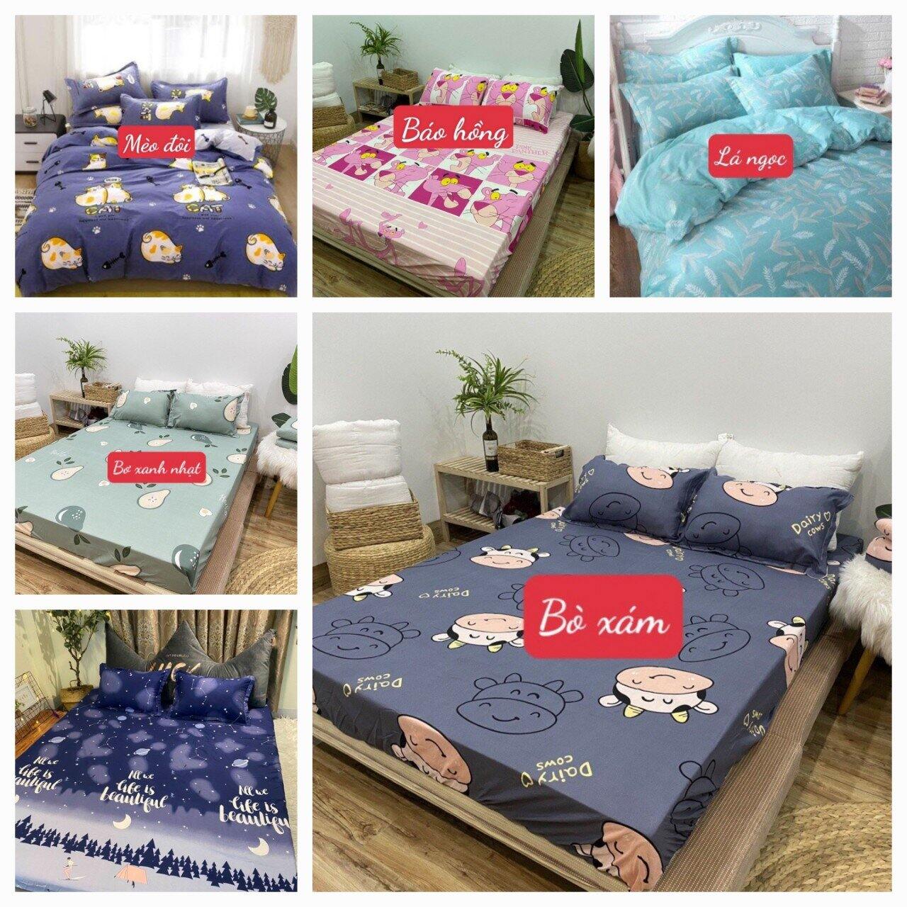 [HCM]Set ga gối 1m8 cotton poly m83736