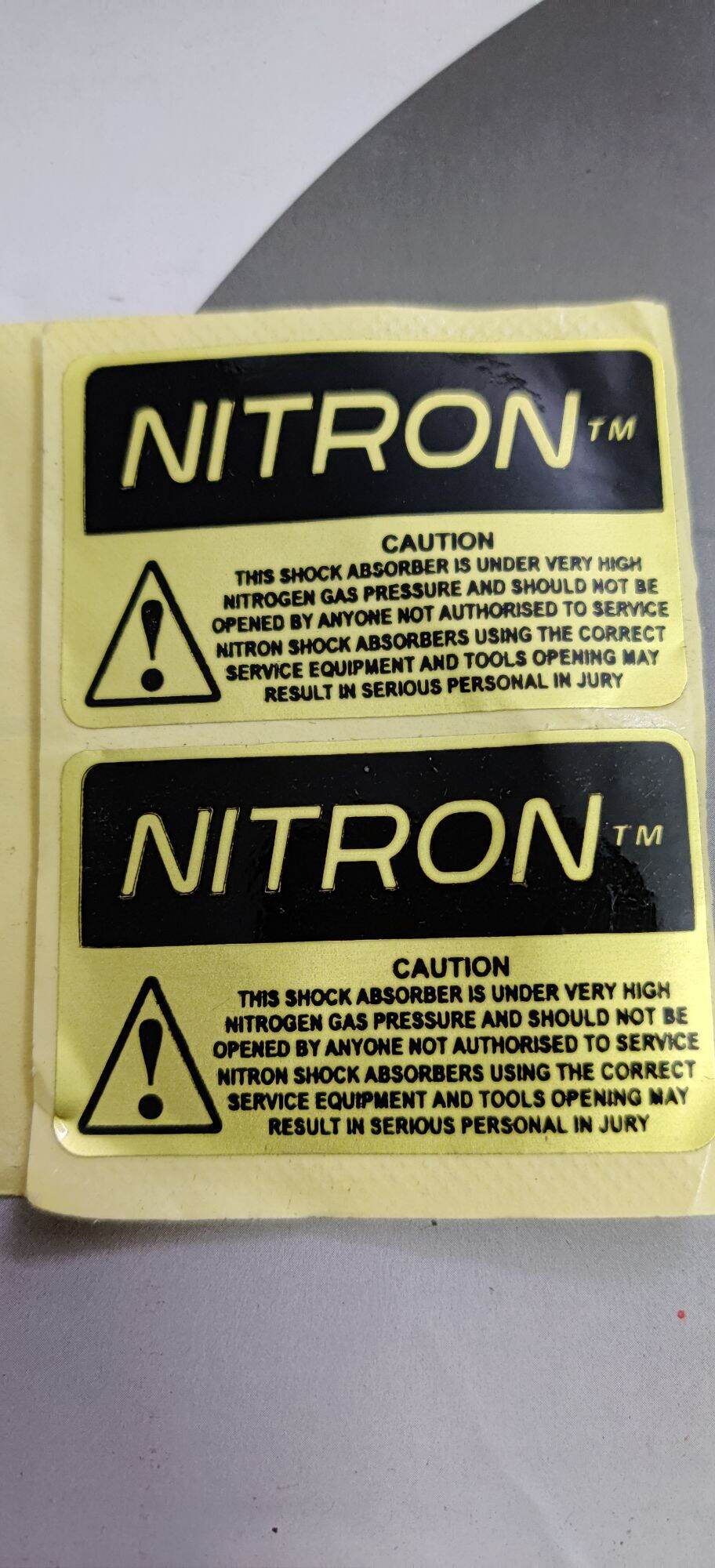 Tem Nitron/RCB mạ vàng dán phuộc ,dán xe