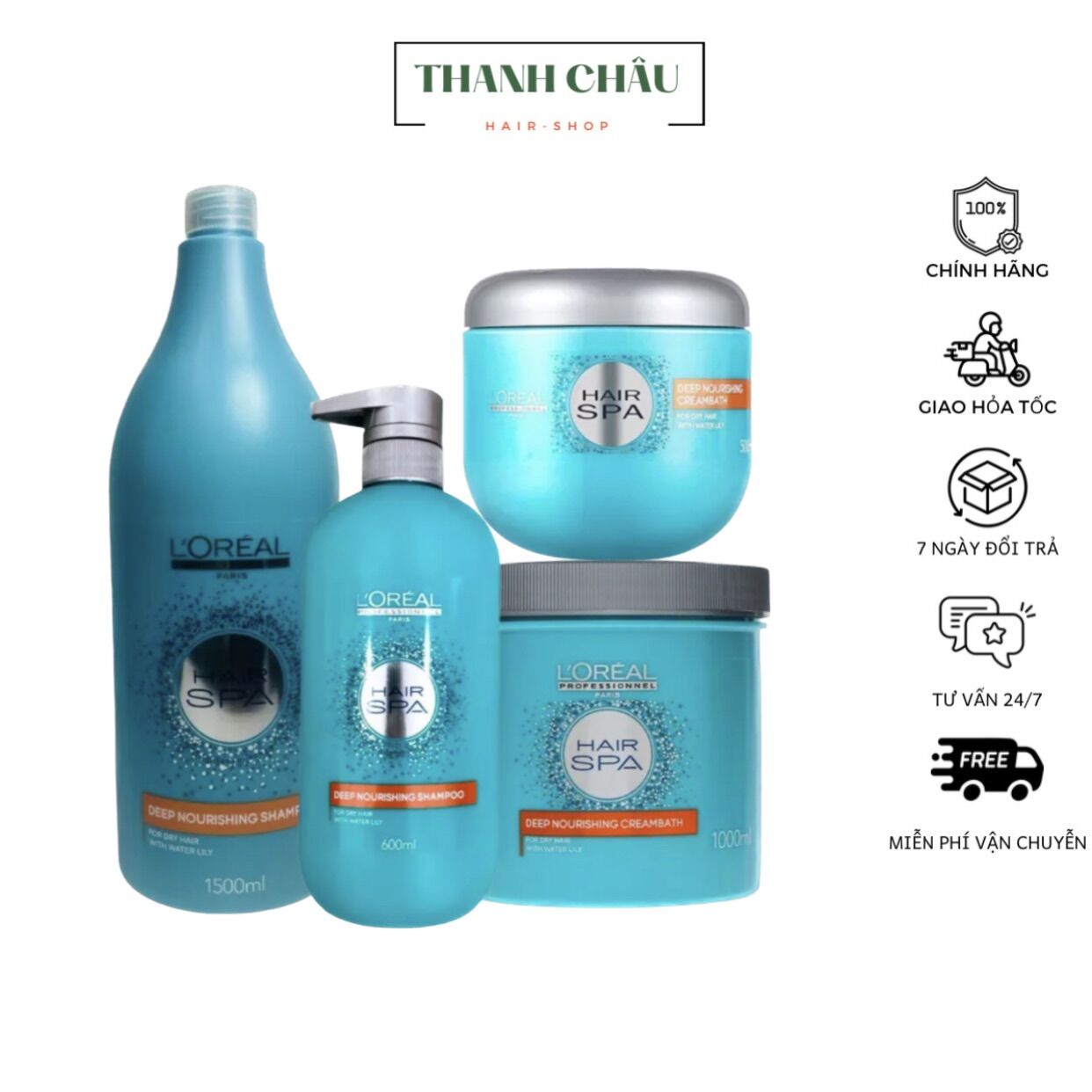 Kem hấp dầu dưỡng tóc HAIR SPA LOREAL