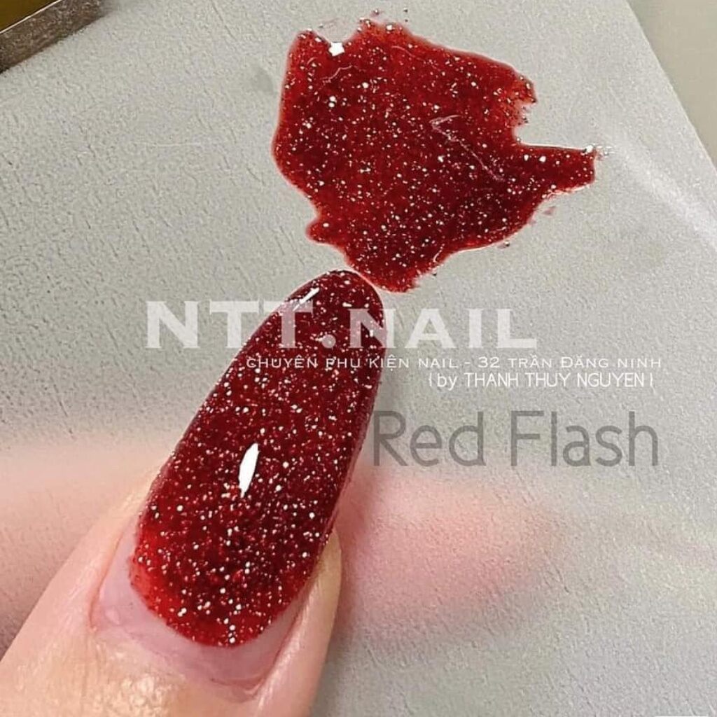 Sơn gel nhũ flash đỏ