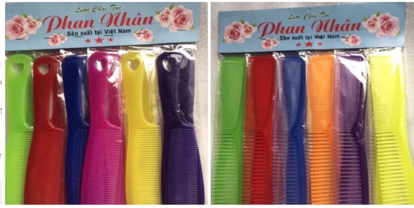🏵Lố 12 Lược Phan Nhân Lớn, Nhựa dẻo (dài 20cm)