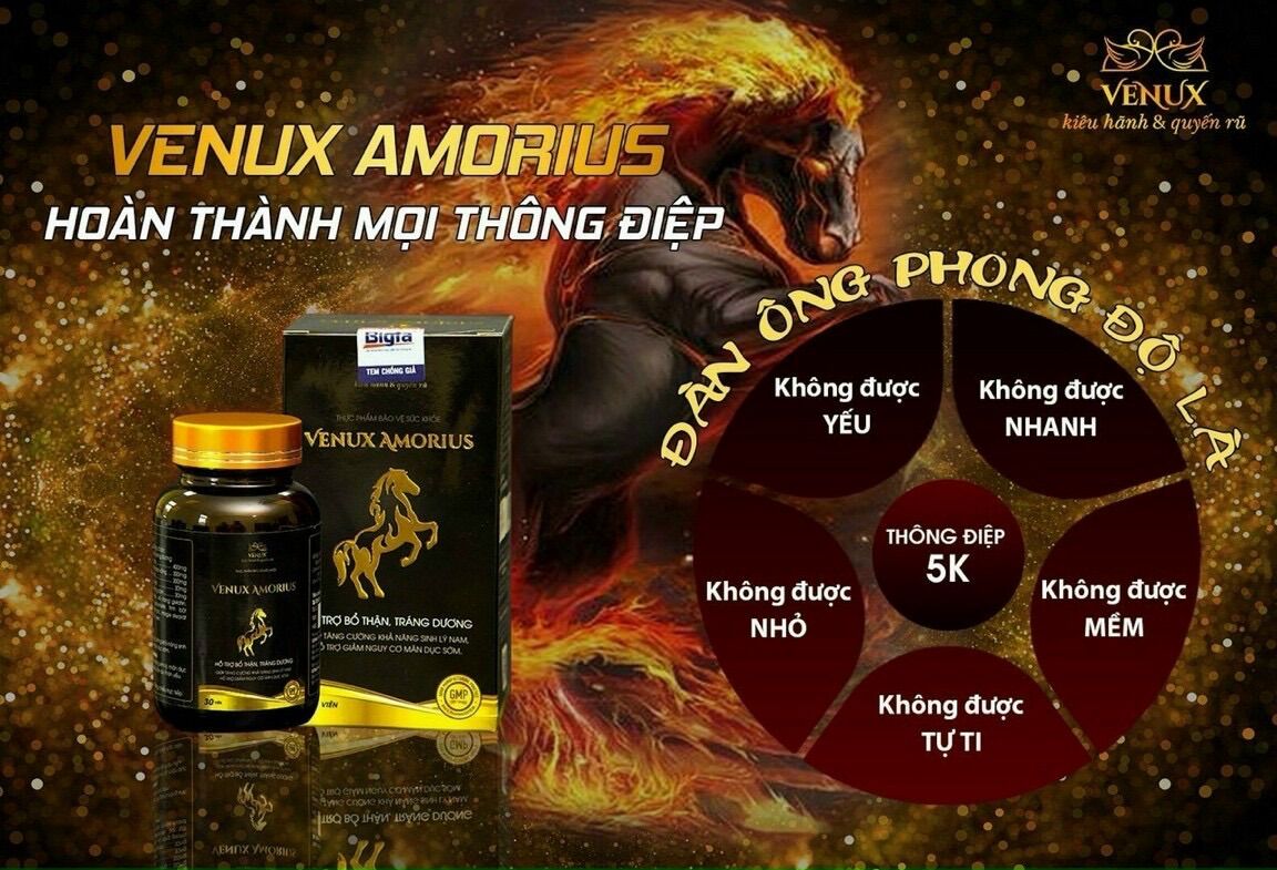 Sản phẩm Venux amorius, món quà cho phái mạnh
