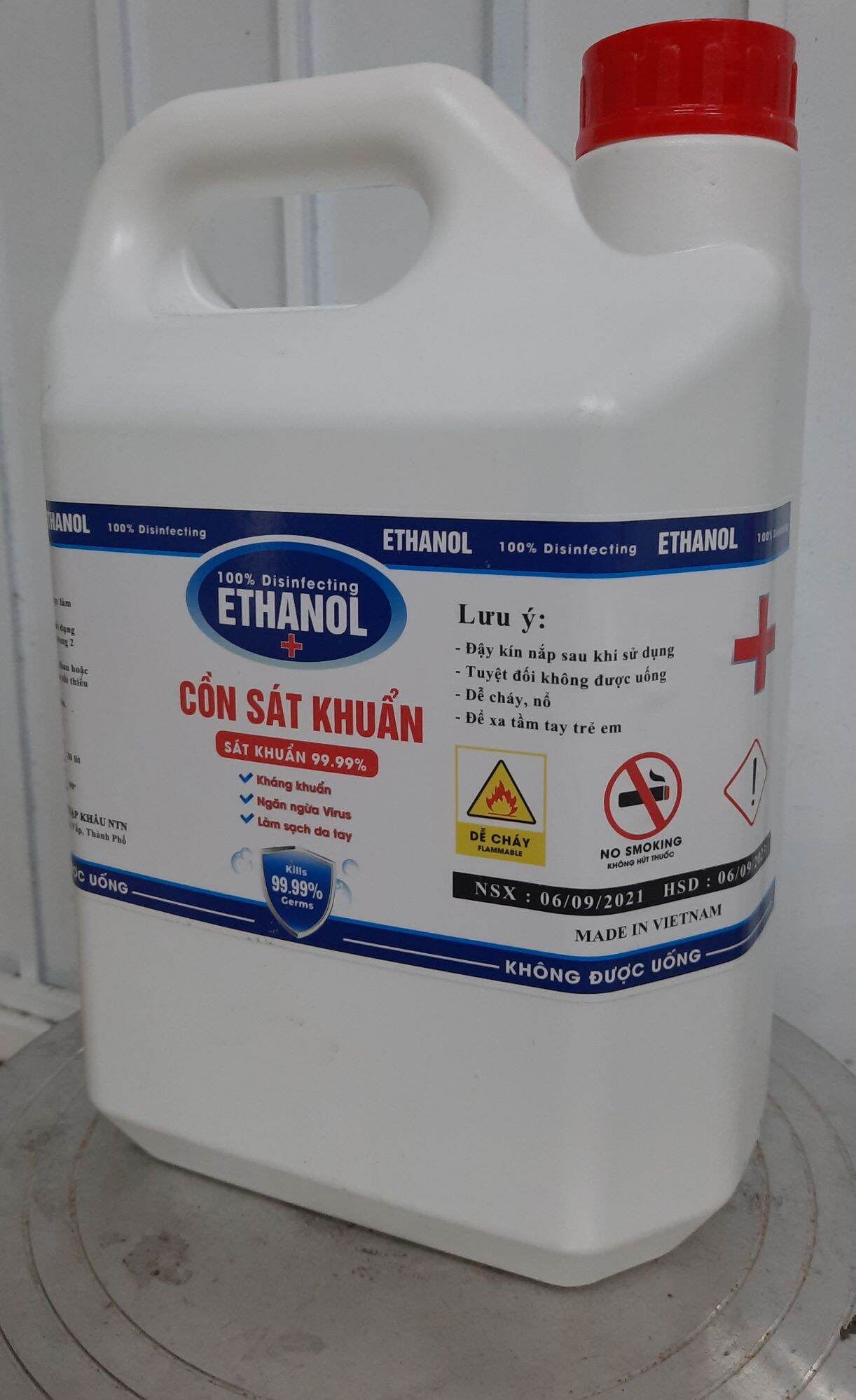[ Có Quà Tặng Kèm] Dung Dịch Sát Khuẩn 70° Kháng Khuẩn Nhanh Can 5 Lit