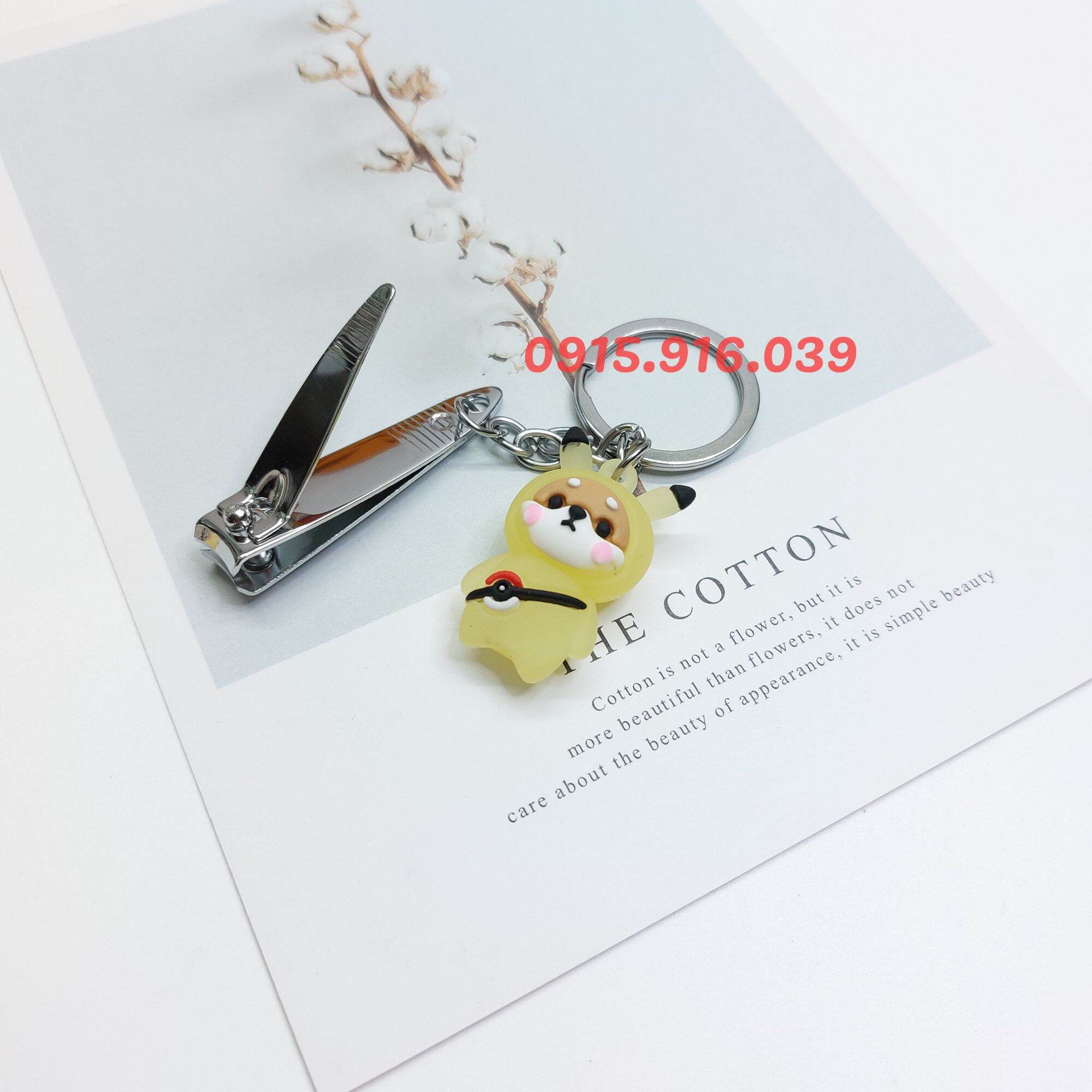 Bấm Móng Tay Kèm Móc Khóa Cao Su Dễ Thương