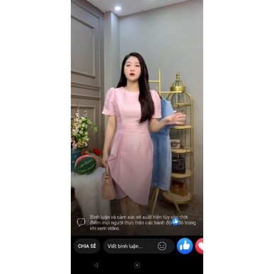 Đầm body xẻ tà tay đính ngọc Monoco sz S,M
