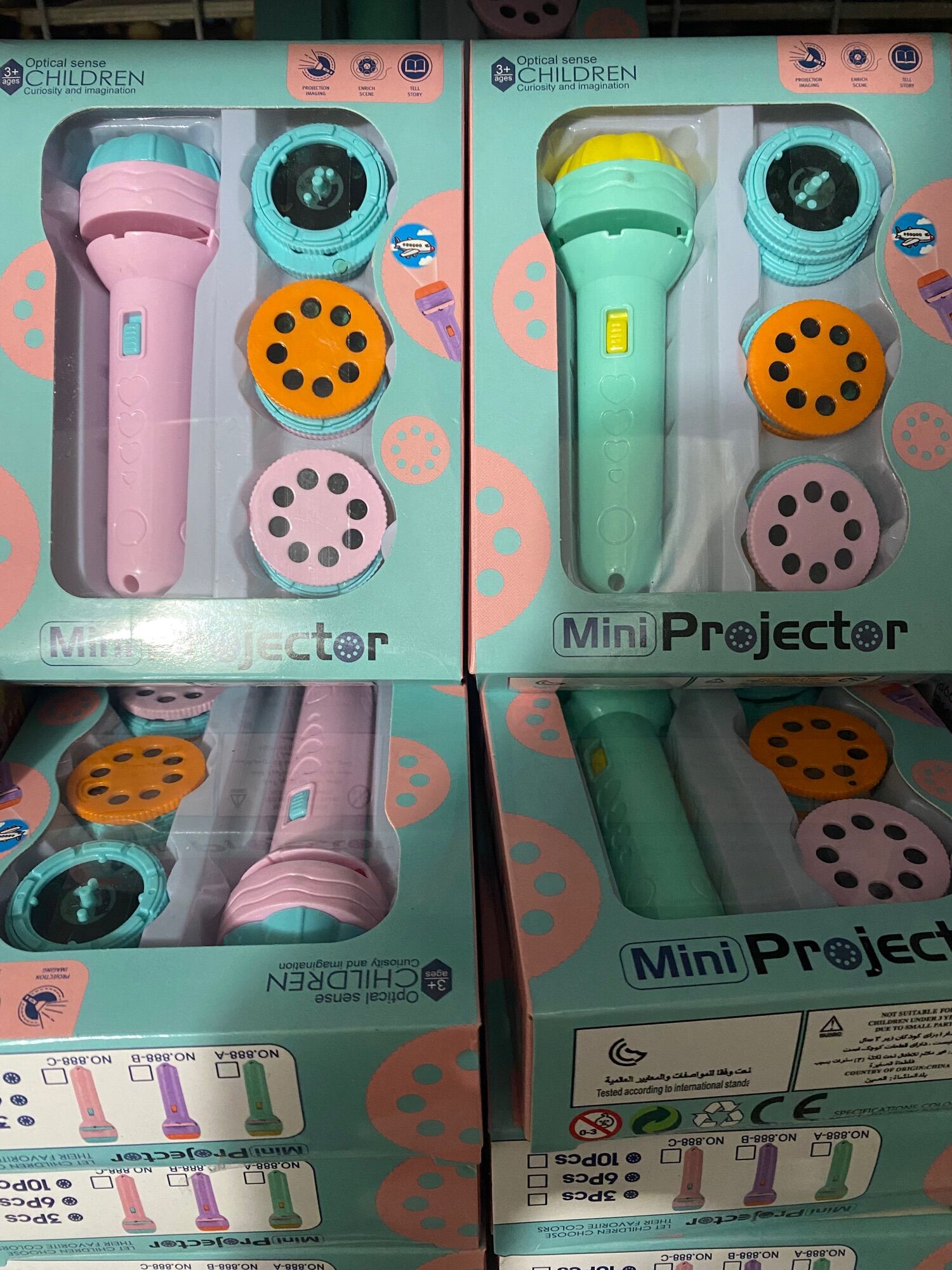 Đồ chơi đèn pin chiếu bóng loại 10 phim - 80 hình