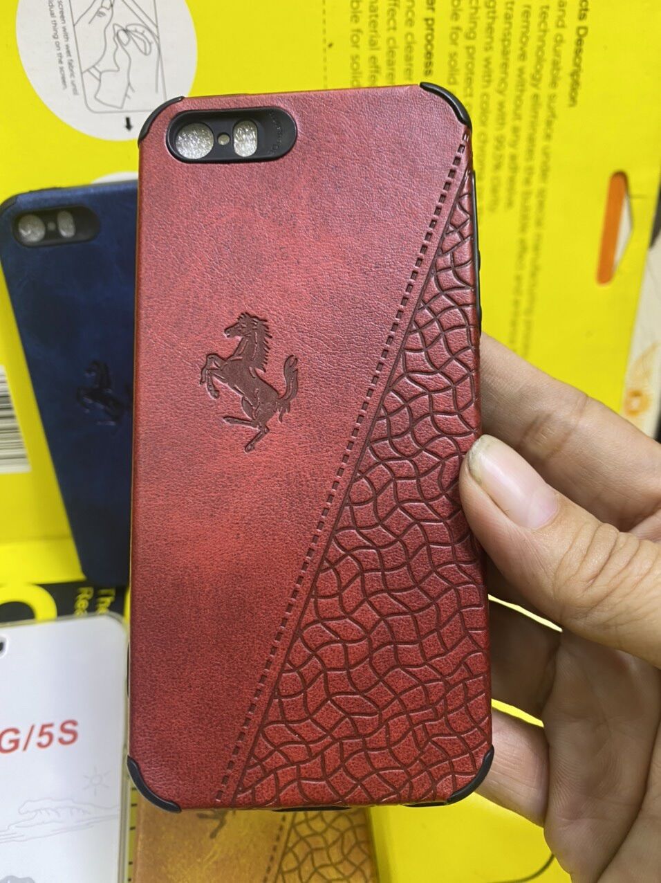 Ốp lưng IPhone 5 / 5G/ 5S / 5Se dẻo kiểu da thời trang