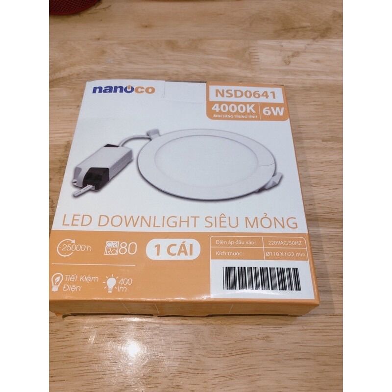 Đèn 6w âm Trần led nanoco 3 chế độ sáng